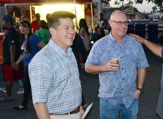 Congressional candidate TJ Cox was in Lemoore Friday (Sept. 28), attending the local Chamber of Commerce Under the Arbor event.